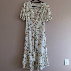 White Floral Dress Coverup by Haute Project